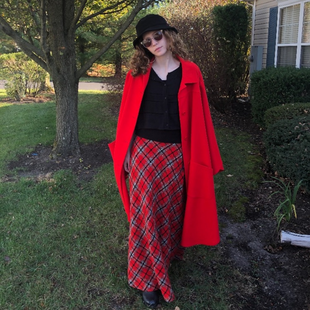Beautiful vintage Pendleton Red Wool Cape